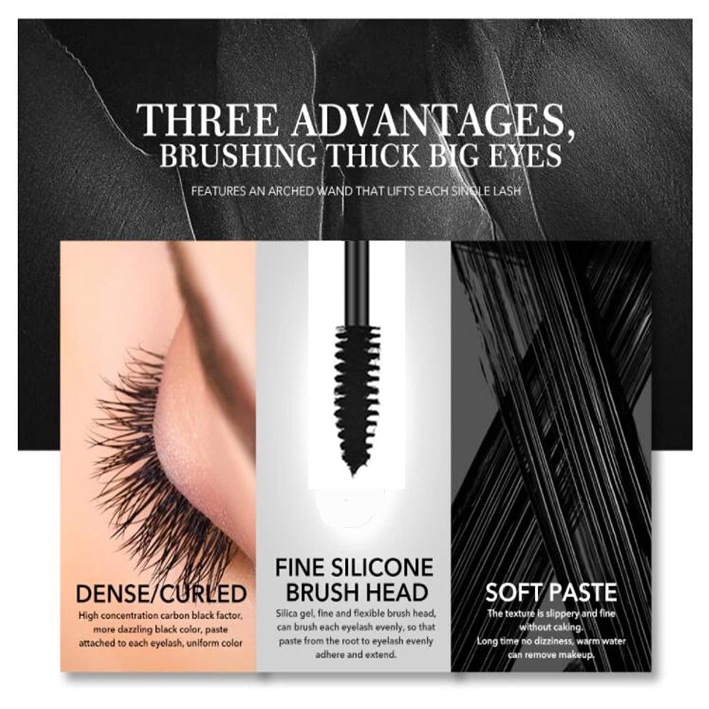LGSZGDCN 6 Colors Cat eye mascara Eyes Makeup Color Mascara Waterproof Fast Dry Eyelashes Curling Lengthening Eye Lengthening, Lifting, Curling (white Beauty & Personal Care LGSZGDCN