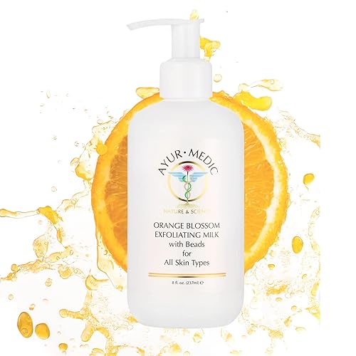 Ayur-Medic Orange Blossom Exfoliating Milk with Beads for All Skin Types Beauty & Personal Care AYUR MEDIC NATURE & SCIENCE