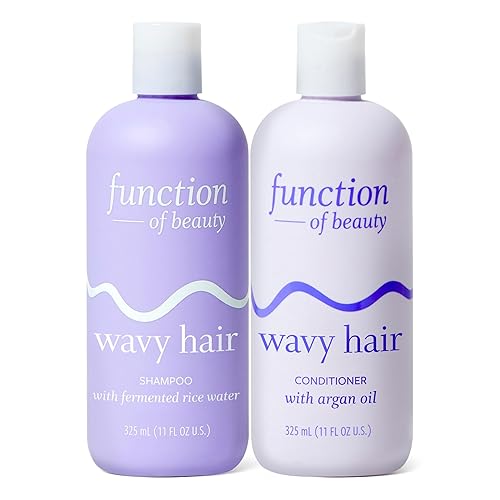 Function of Beauty Wavy Hair Shampoo & Conditioner Set - Sulfate-Free Shampoo & Conditioner Duo for Natural Wavy Texture - Lightweight, Anti-Frizz Beauty & Personal Care Function of Beauty