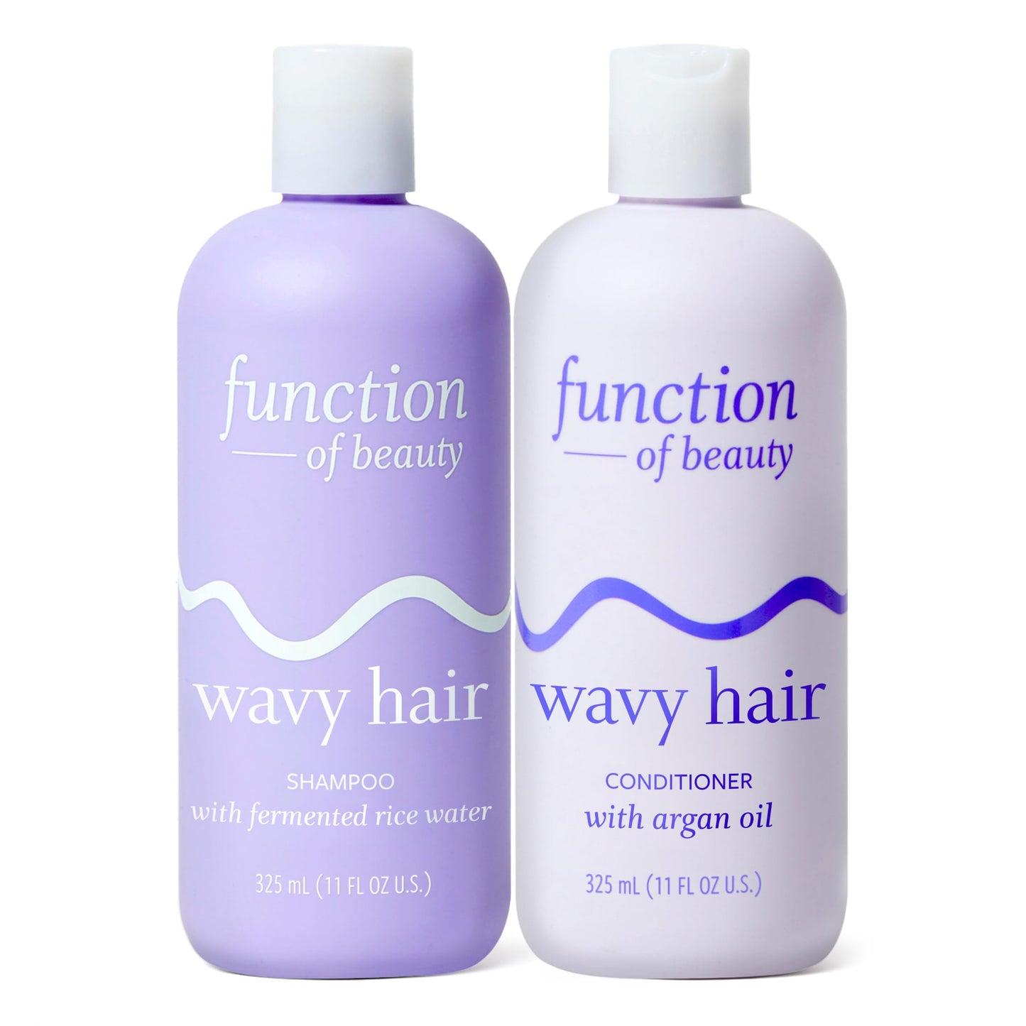 Function of Beauty Wavy Hair Shampoo & Conditioner Set - Sulfate-Free Shampoo & Conditioner Duo for Natural Wavy Texture - Lightweight, Anti-Frizz Beauty & Personal Care Function of Beauty
