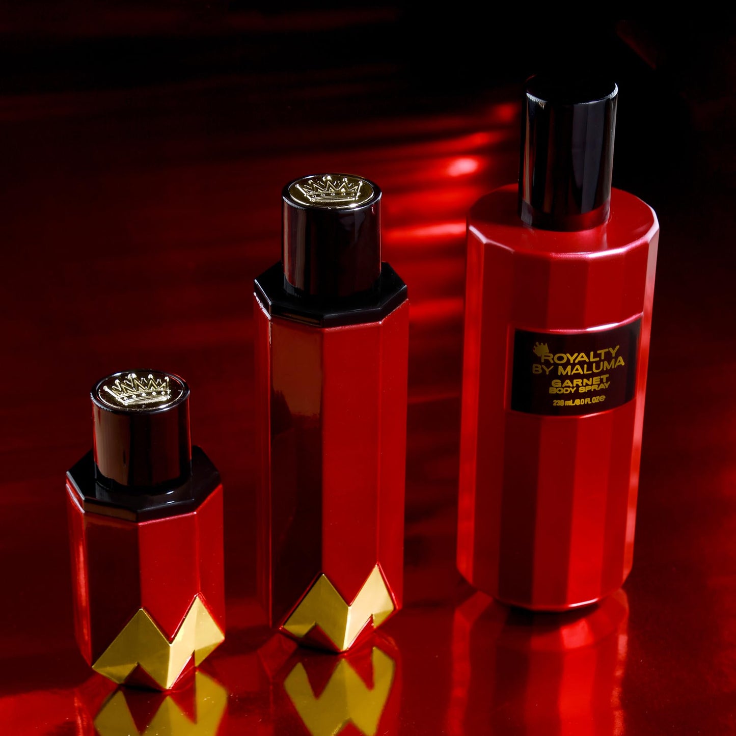 Garnet Body Spray for Men, 8 oz - Bold and Vibrant Perfume for Men - Fougere Woody Fragrance - Top Notes of Lavender and Baies Rose - Ideal Gift Beauty & Personal Care Royalty By Maluma