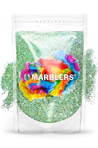 MARBLERS Holographic Glitter [Unicorn Green] 3oz (85g) | Fine | Non-Toxic, Vegan, Cruelty-Free | Face, Body, Eyeshadow, Hair, Festival, Party Makeup | Beauty & Personal Care MARBLERS