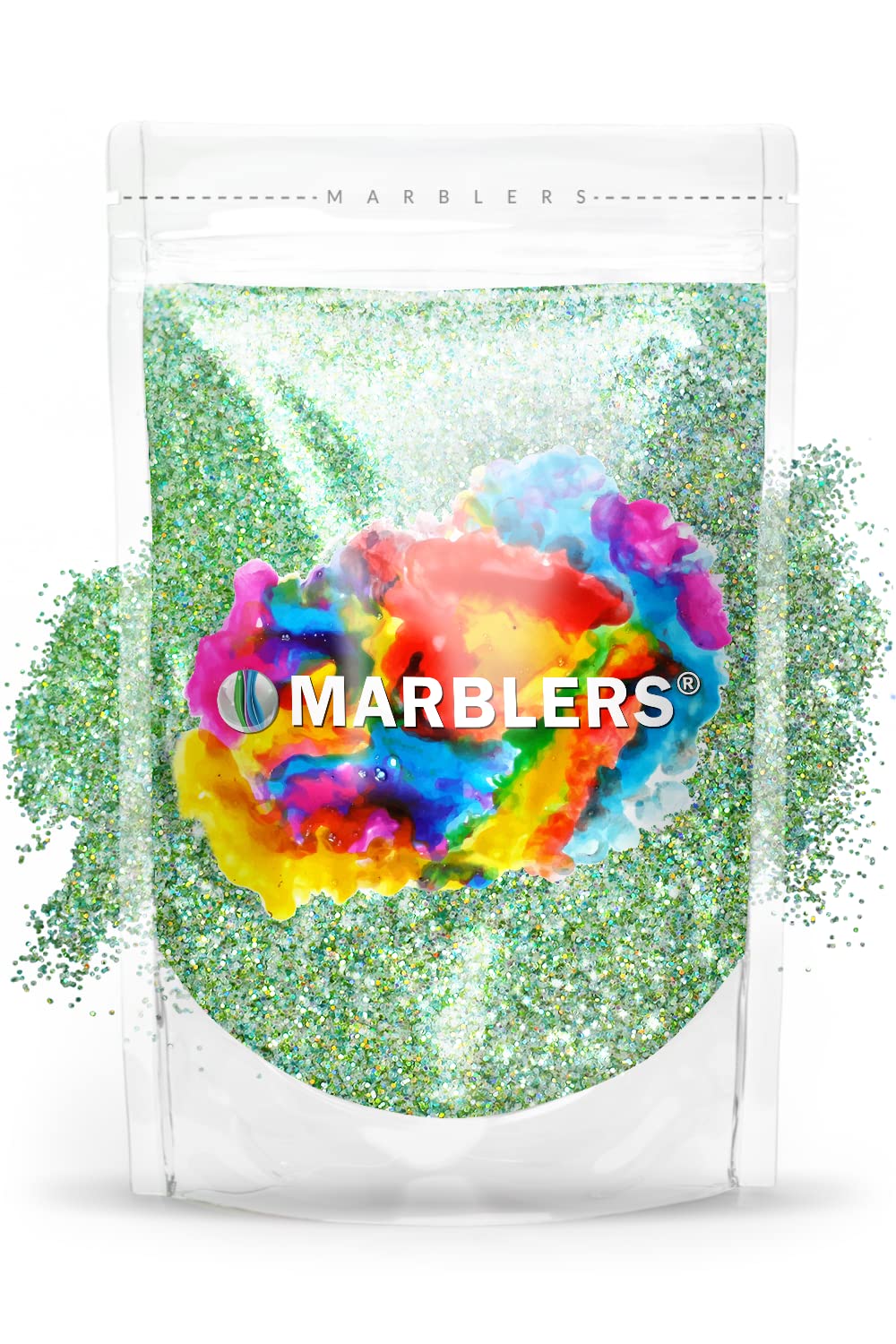 MARBLERS Holographic Glitter [Unicorn Green] 3oz (85g) | Fine | Non-Toxic, Vegan, Cruelty-Free | Face, Body, Eyeshadow, Hair, Festival, Party Makeup | Beauty & Personal Care MARBLERS