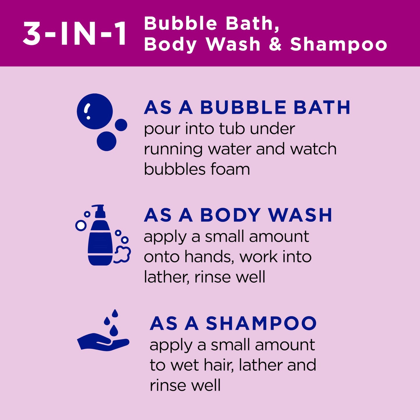 Dr Teal's Kids 3-in-1 Bubble Bath, Body Wash & Shampoo, Boost & Renew Elderberry with Vitamin C, 20 fl oz. (Pack of 3) Beauty & Personal Care Dr Teal's