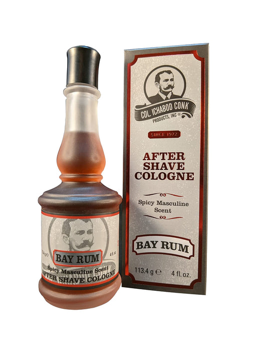 Colonel Ichabod Conk Bay Rum After Shave Cologne 4 Fl. Oz. Glass Bottle Beauty & Personal Care Colonel Conk