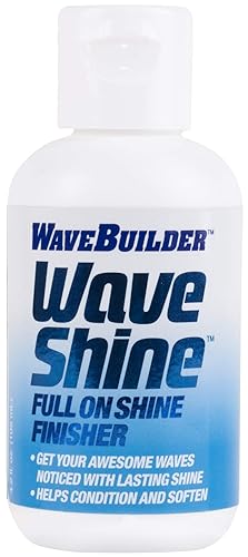 WaveBuilder Wave Shine | Full On Shine Finisher Helps Condition and Soften Hair, 4 fl oz Beauty & Personal Care WAVEBUILDER