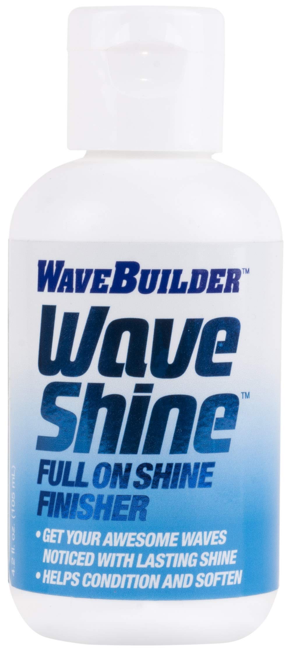 WaveBuilder Wave Shine | Full On Shine Finisher Helps Condition and Soften Hair, 4 fl oz Beauty & Personal Care WAVEBUILDER