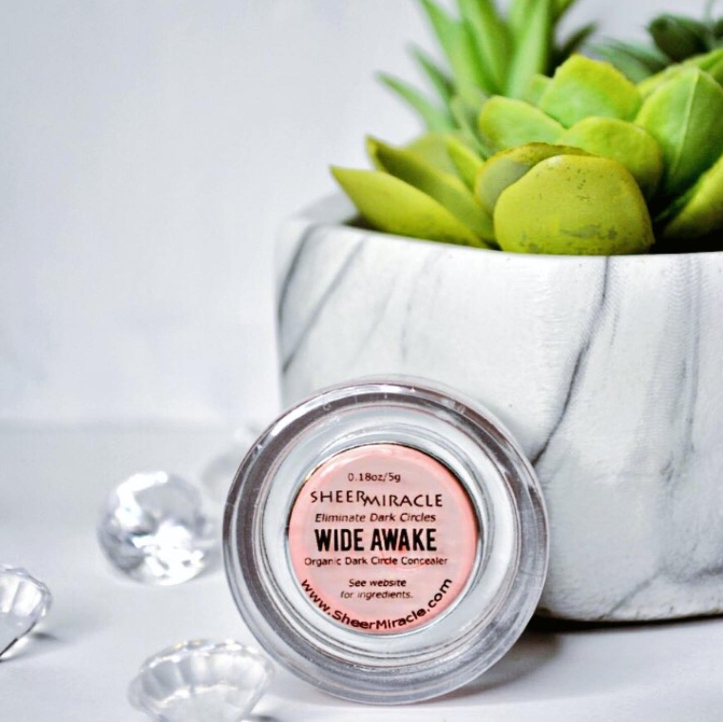 Sheer Miracle Wide Awake Dark Circle Concealer for Sensitive Skin - Lightweight Mineral Corrector Neutralizes Under Eye Darkness - Cruelty Free, Clean Beauty & Personal Care Sheer Miracle