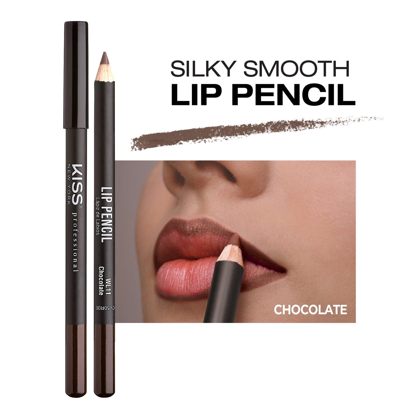 Kiss New York Professional Slim Long-Wear Lip Liner Pencil, Matte Finish Beauty & Personal Care Kiss