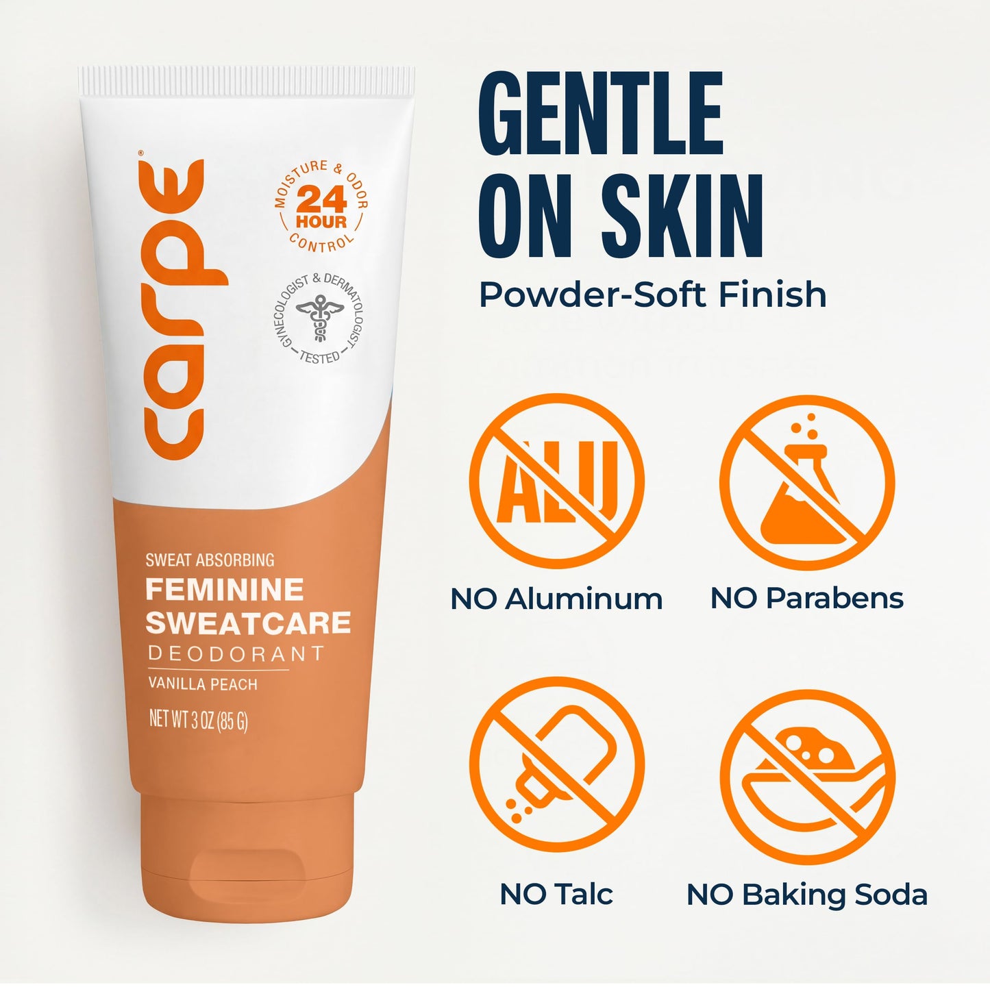 Carpe Feminine Sweatcare Intimate Deodorant - pH Balanced, 24Hr Moisture & Odor Control Whole Body Deodorant for Women - Gynecologist Tested & Safe Beauty and Personal Care Carpe