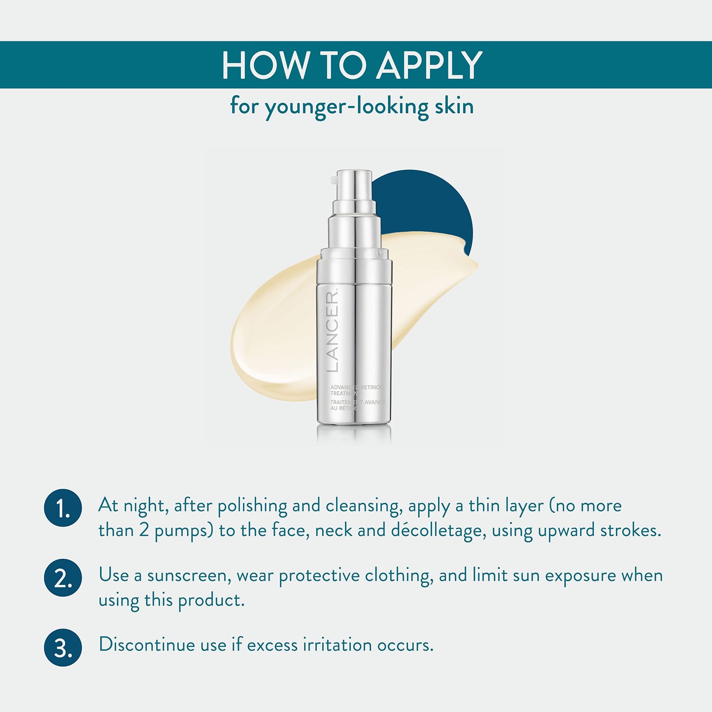 Lancer Skincare | Advanced Retinol Treatment | Anti Aging Face Serum with 1.25% Retinol and Bakuchiol | Firming Skin Renewal Serum | Dermatologist Beauty & Personal Care Lancer
