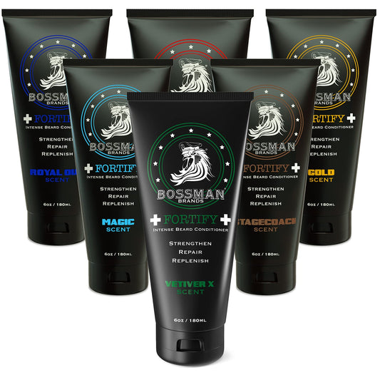 Bossman Beard Conditioner Variety Pack - Softener and Moisturizer Beard Grooming Care Kit for Men - Beard Cream and Lotion - Made in USA - 6 Scents Beauty & Personal Care Bossman