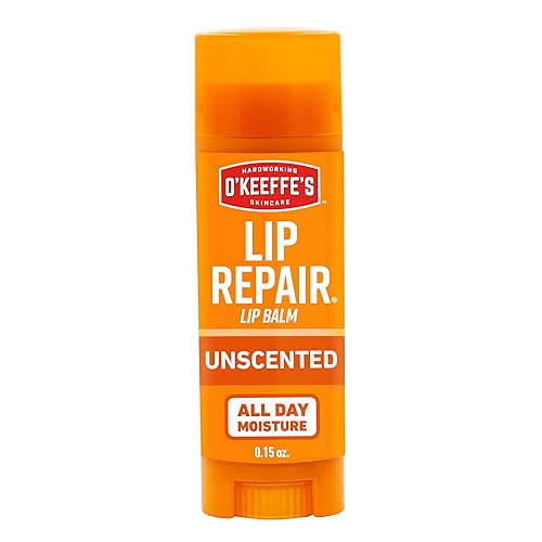 O'Keeffe's Lip Repair Unscented Lip Balm for Dry, Cracked Lips - Stick (1 Pack) - Moisturizer for Very Dry Lips Beauty & Personal Care O'Keeffe's