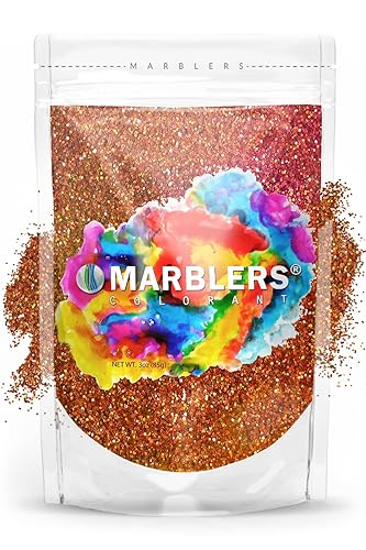 MARBLERS Holographic Glitter [Holo Burnt Orange] 3oz (85g) | Fine | Non-Toxic, Vegan, Cruelty-Free | Face, Body, Eyeshadow, Hair, Festival, Party Beauty & Personal Care MARBLERS
