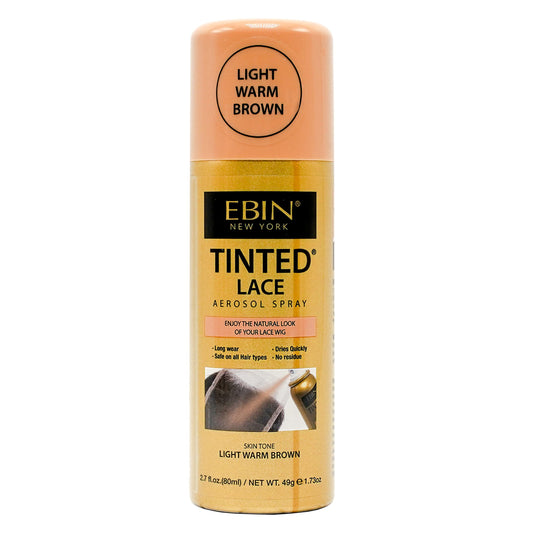 EBIN NEW YORK Tinted Lace Spray Light Warm Brown | Water Resistant & High Pigment Lace Tint for Wig | Even Spray, No Residue & Natural Finish | 2.7 Fl Beauty & Personal Care EBIN NEW YORK