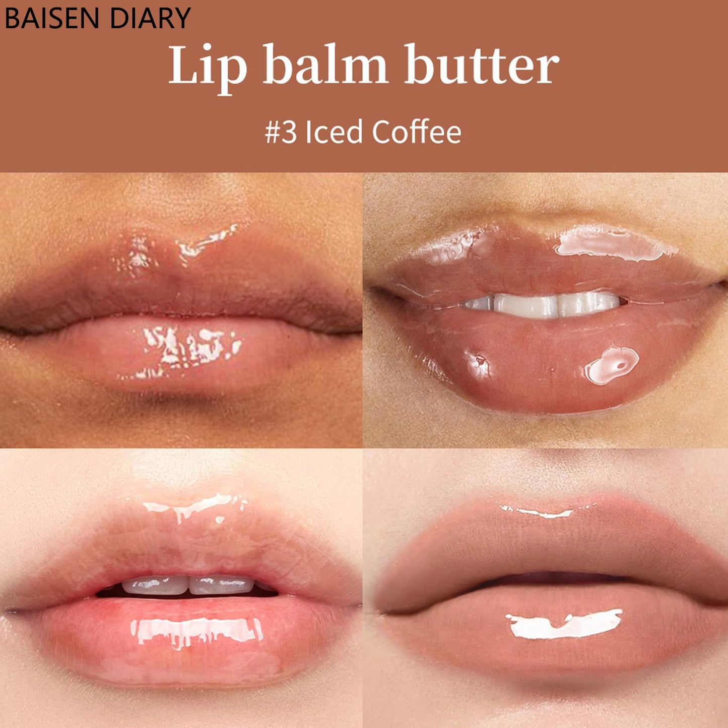 BAISEN DIARY Summer Special Lip Butter Balm - Ultra-Hydrating, Nourishing Lip Care with Natural Ingredients, Shea Butter & Olive Butter, Soothes Beauty and Personal Care BAISEN DIARY