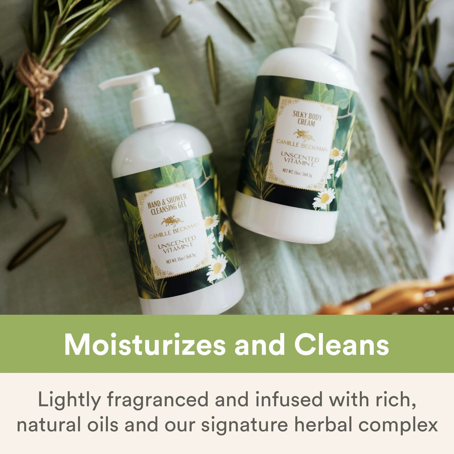 Camille Beckman Hand and Shower Cleansing Gel, Vitamin E Unscented, 13 Ounce Beauty & Personal Care Camille Beckman