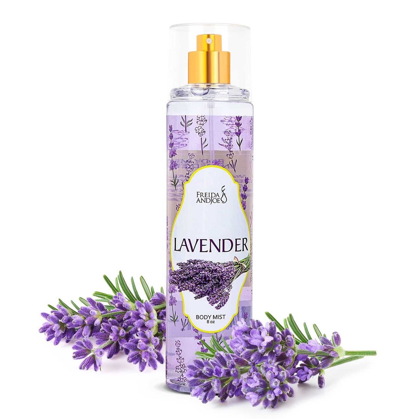 Lavender Luxury Body Spray For Women, Womens Perfume Fragrance Body Mist & Sprays, Women's Woodsy Scented Gifts & Presents, 8 oz Fine Mist Spray Beauty & Personal Care Freida and Joe