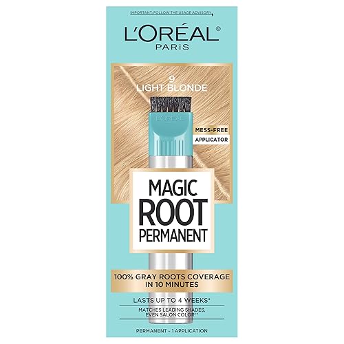 L'Oreal Paris Magic Root Rescue 10 Minute Root Hair Coloring Kit, Permanent Hair Color with Quick Precision Applicator, 100 percent Gray Coverage, 9 Beauty & Personal Care L'Oreal Paris