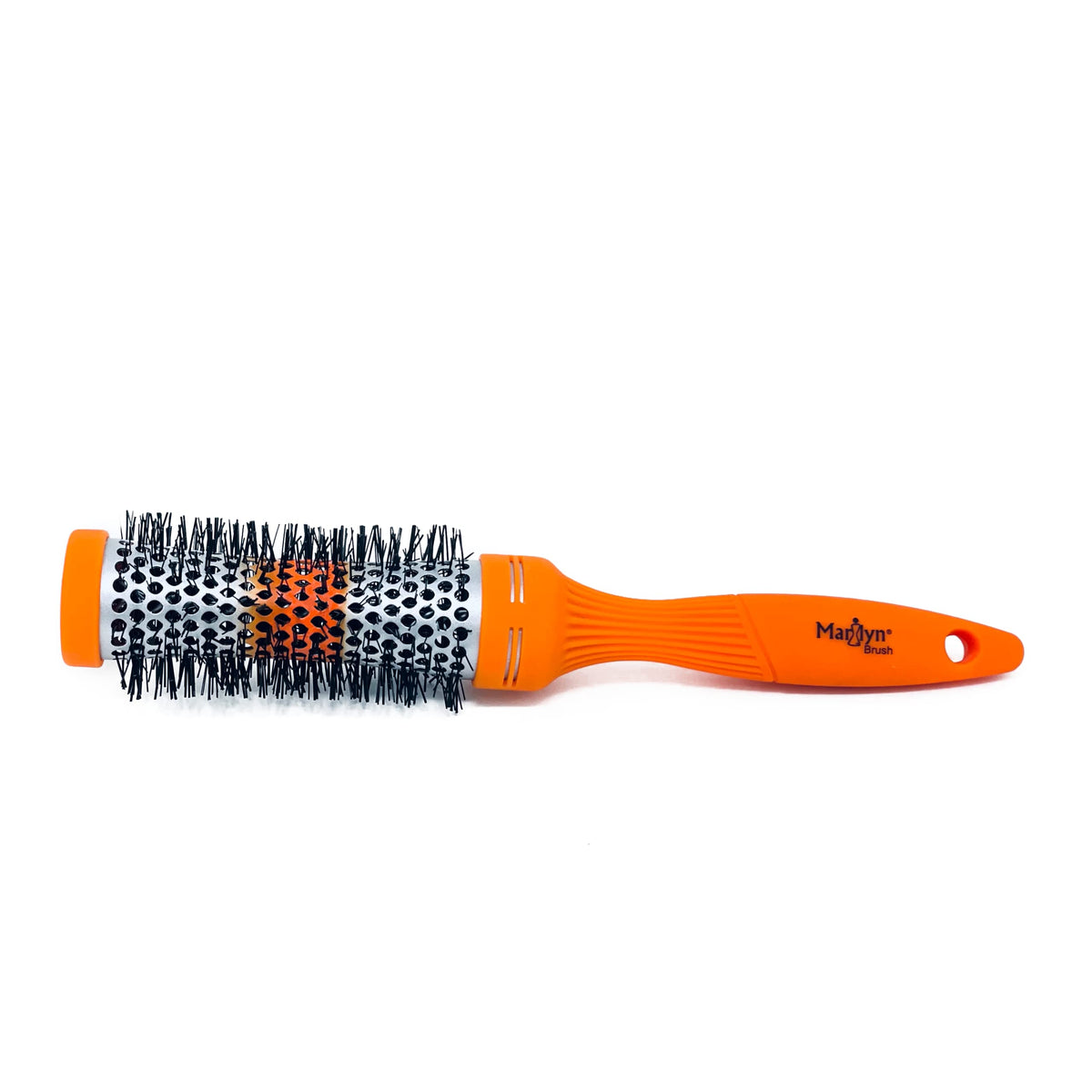 Marilyn Brush Hot Flash Ceramic Round Brush 2" | Anti-Static Nylon Bristles | Ceramic-Coated Aluminum Barrel for Faster Drying Time | Soft Touch