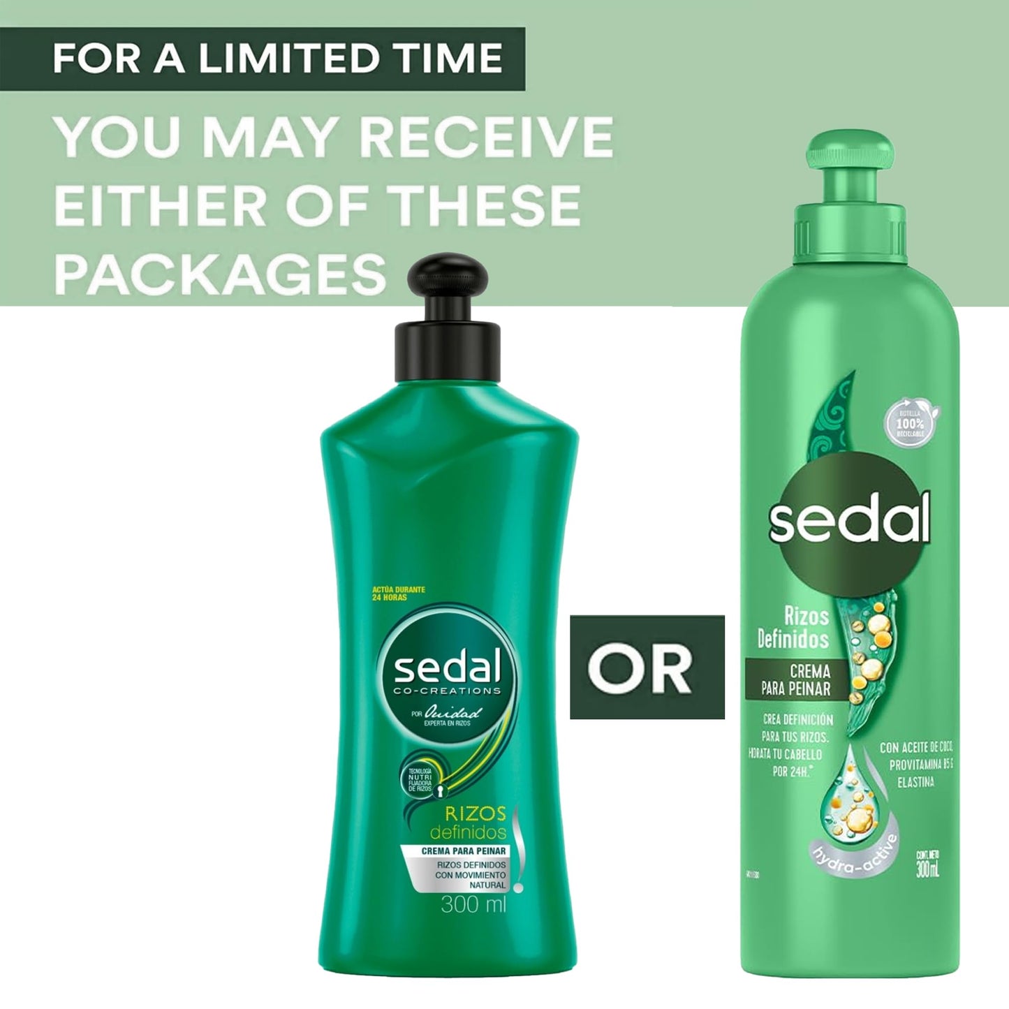Sedal Curls Defined Hair Comb Cream with Coconut Oil, Provitamin B5, Elastin, 300ml, 2 Pack Beauty & Personal Care Sedal