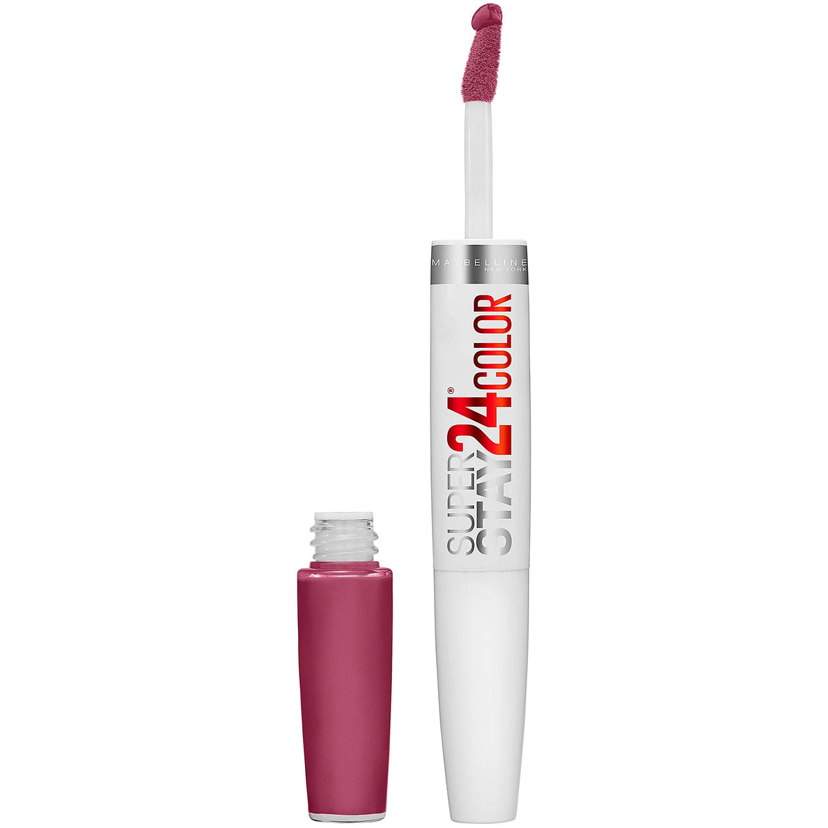 Maybelline Super Stay 24, 2-Step Liquid Lipstick Makeup, Long Lasting Highly Pigmented Color with Moisturizing Balm, Relentless Ruby, Ruby Red, 1 Beauty & Personal Care MAYBELLINE