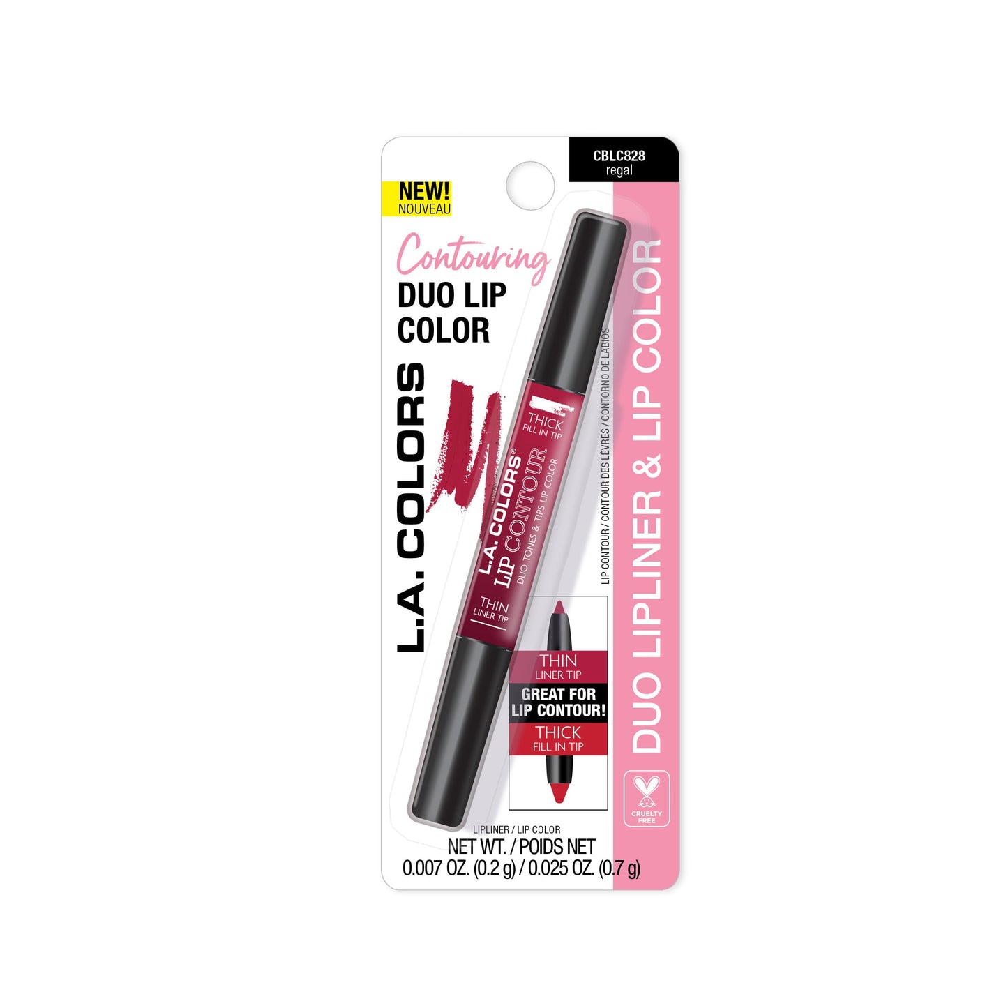 L.A. COLORS Lip Contour, Regal (Carded) CBLC828A Beauty & Personal Care L.A. COLORS