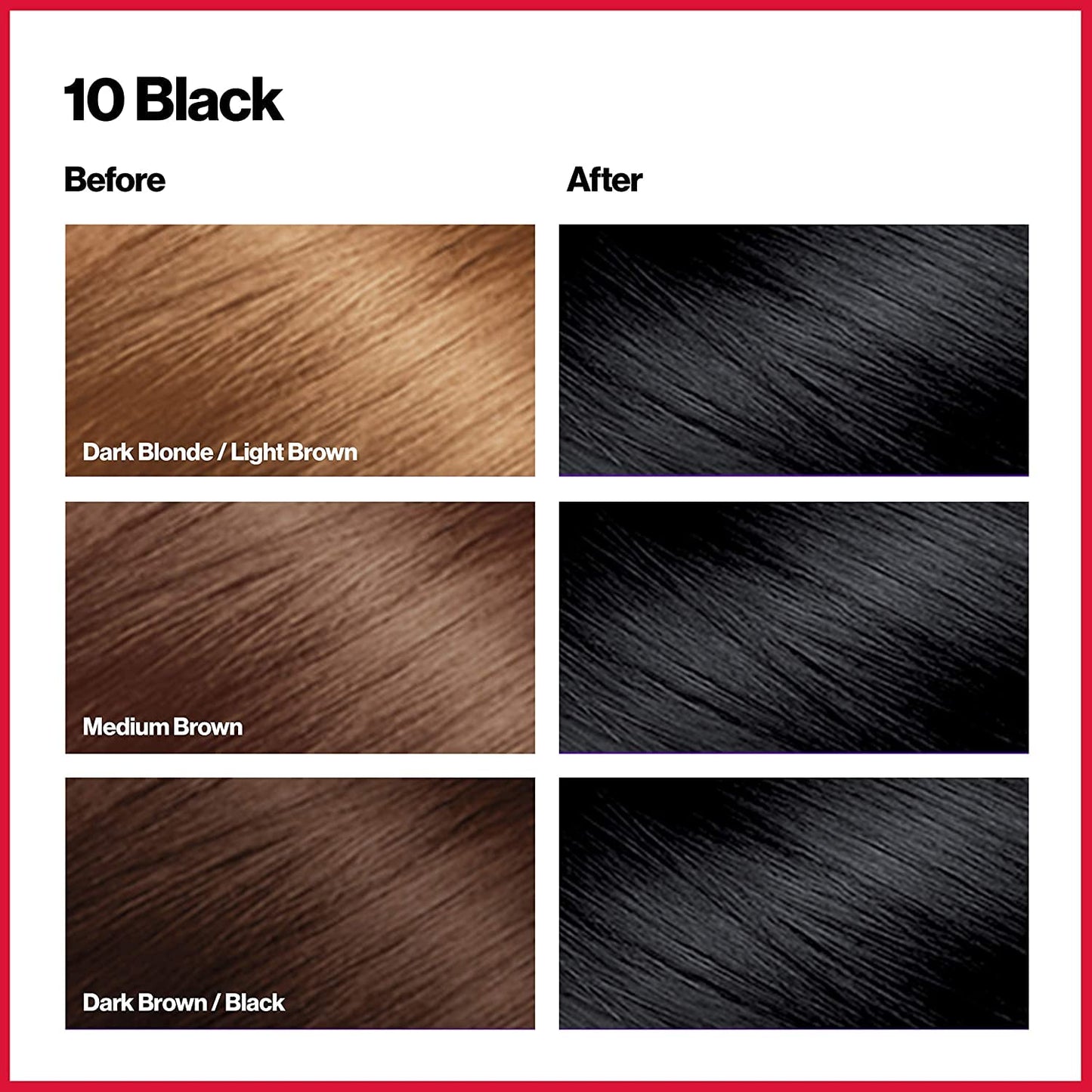 Revlon Permanent Hair Color, Permanent Hair Dye, Colorsilk with 100% Gray Coverage, Ammonia-Free, Keratin and Amino Acids, 10 Black, 4.4 Oz (Pack Beauty & Personal Care REVLON