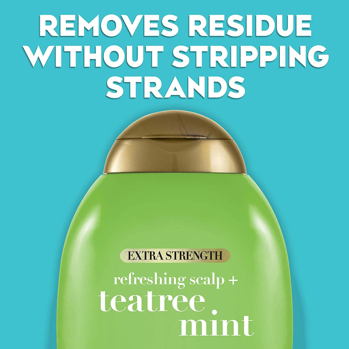 OGX Extra Strength Refreshing Scalp + Teatree Mint Conditioner, Invigorating Conditioner with Tea Tree & Peppermint Oil & Witch Hazel, Paraben-Free,