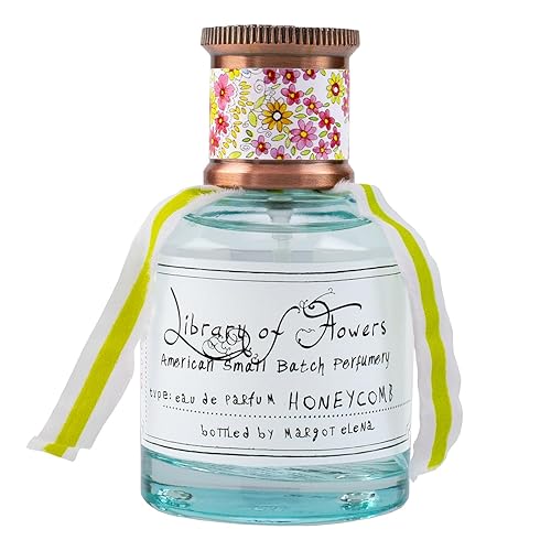 Library of Flowers Honeycomb Eau de Parfum, 1.69 Fl. Oz., Sugared Fig, Ambrosia Honey & Royal Bee Blossom Scented Women's Perfume, Luxury Fragrance Beauty & Personal Care Library of Flowers