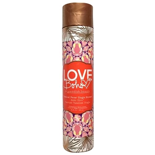 Love Boho Festival Fever Tingle DHA Bronzer Beginner Level 10oz Beauty & Personal Care Swedish Beauty