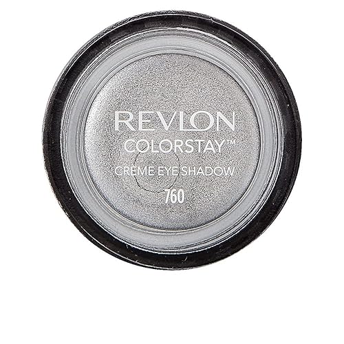 REVLON Colorstay Creme Eye Shadow, Longwear Blendable Matte or Shimmer Eye Makeup with Applicator Brush in Silver, Earl Grey (760), 0.18 Ounce (Pack Beauty & Personal Care REVLON