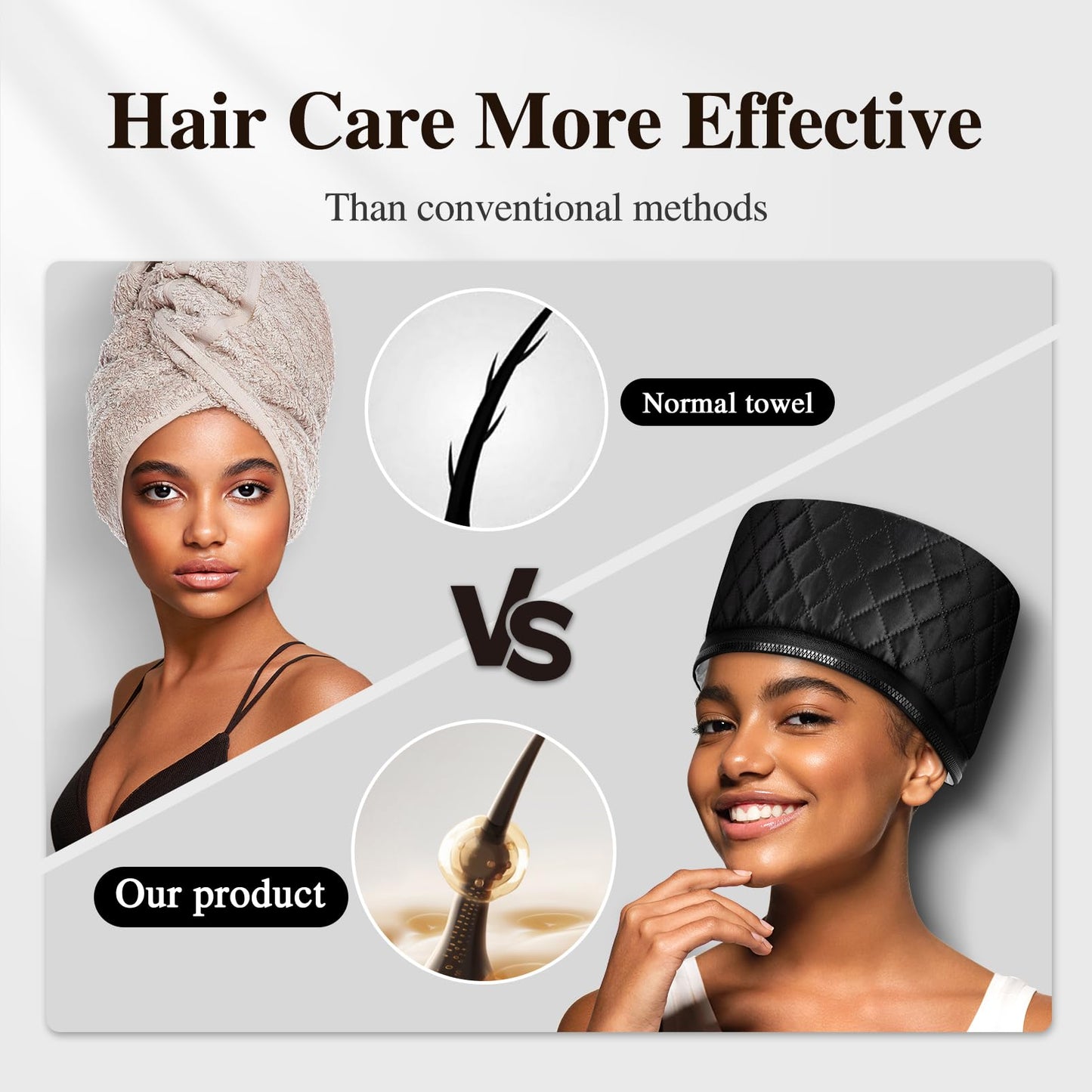 Heat Cap for Deep Conditioning: 10-Level Heats Up Quickly 3 Time Settings Hair Steamer for Natural Hair Home Use Thermal Steam Cap for Black Hair Beauty and Personal Care aopow