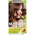 Garnier Nutrisse Nourishing Hair Color Creme 3 Packaging May Vary, 60 Light Natural Brown (Acorn) Beauty & Personal Care Garnier