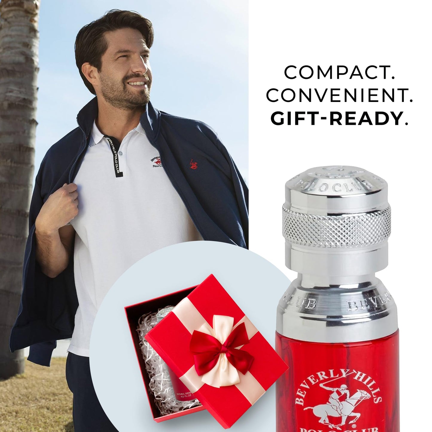 Beverly Hills Polo Club BHPC Men's Eau De Toilette Bonus Pack | Blaze Scent | 1.7oz EDT + Travel Pocket Spray | Long-Lasting Masculine Fragrance Beauty & Personal Care Beverly Hills Polo Club