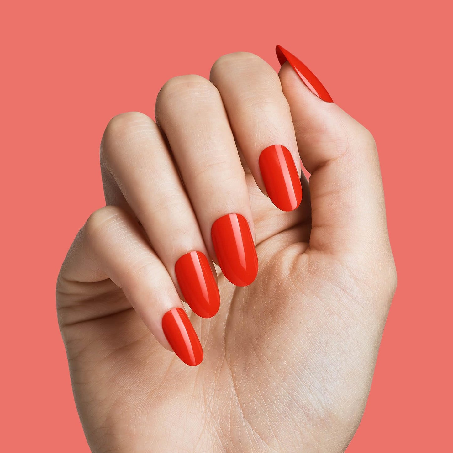 KISS 100 Full-Cover Nails, Press-On Nails, Nail glue included, 'Active Oval' Shape, Clear, Medium Size, Oval Shape, Includes 100 Nails, 3g Maximum Beauty & Personal Care KISS