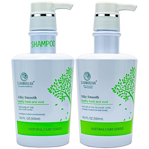 Xiaomoxuan Natural Tea Tree Collagen Shampoo and Vegan Hair Mask Hydrating Set - Deep Conditioner for Dry Damaged Hair, Color-Treated and Bleached Beauty & Personal Care Xiaomoxuan