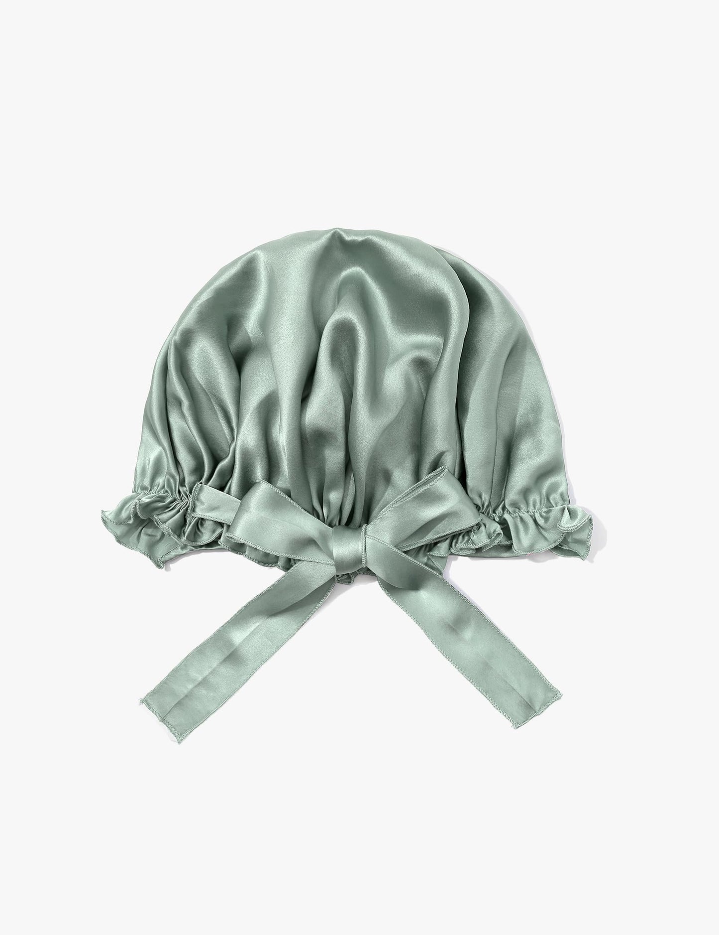LilySilk Silk Bonnet for Sleeping Womens Sleep Cap 100% 19MM Mulberry Silk for Long Curly Hair Adjustable Stretchy Avocado Green Beauty and Personal Care LilySilk