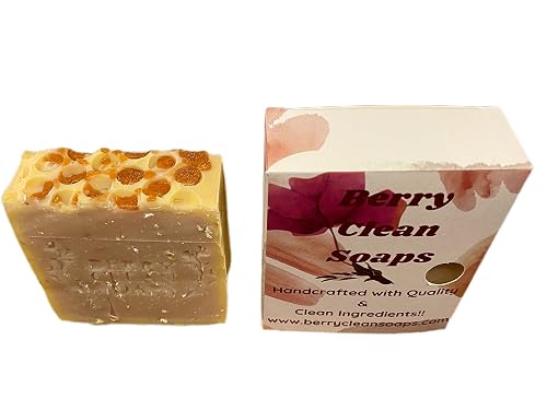 Bar Soap Honeycomb Oatmeal Milk & Honey Beauty & Personal Care Berry Clean Soaps