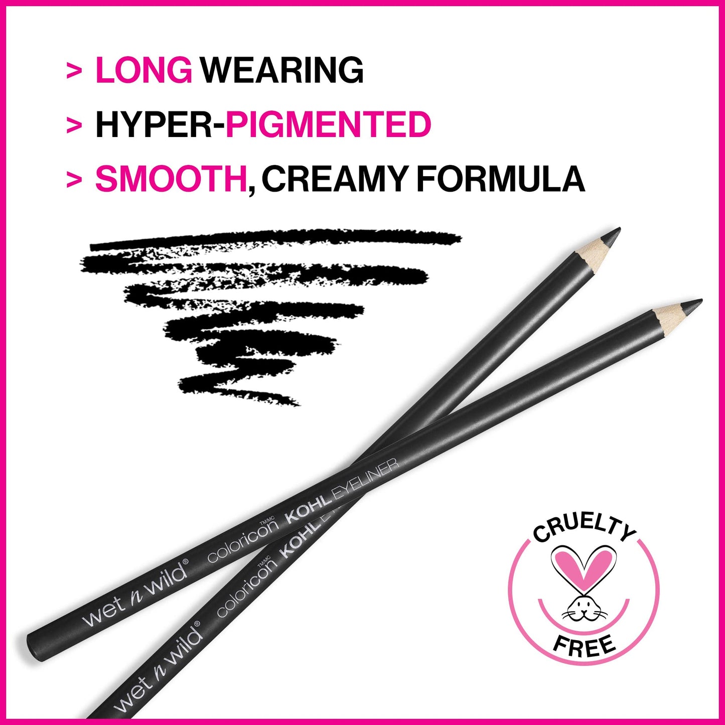 wet n wild Color Icon Kohl Eyeliner Pencil - Rich Hyper-Pigmented Color, Smooth Creamy Application, Long-Wearing Matte Finish Versatility Beauty & Personal Care wet n wild