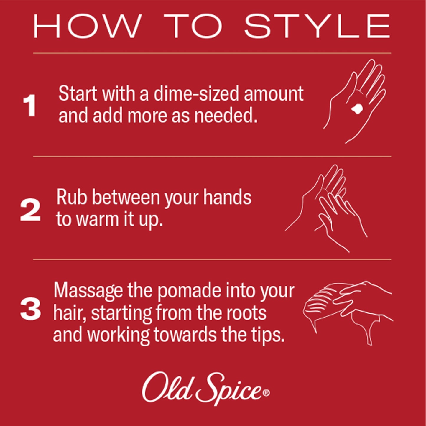 Old Spice Mens Hair Thickening Pomade, Medium Hold with Low Shine, 2.22 oz Beauty & Personal Care Old Spice