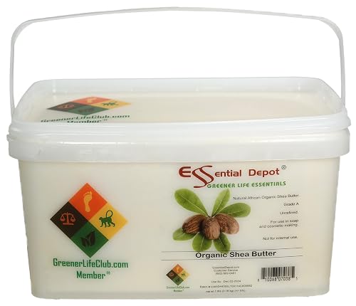Essential Depot Shea Butter - Grade A - Unrefined - 7 lbs - Greener Life Club Box Beauty & Personal Care Essential Depot