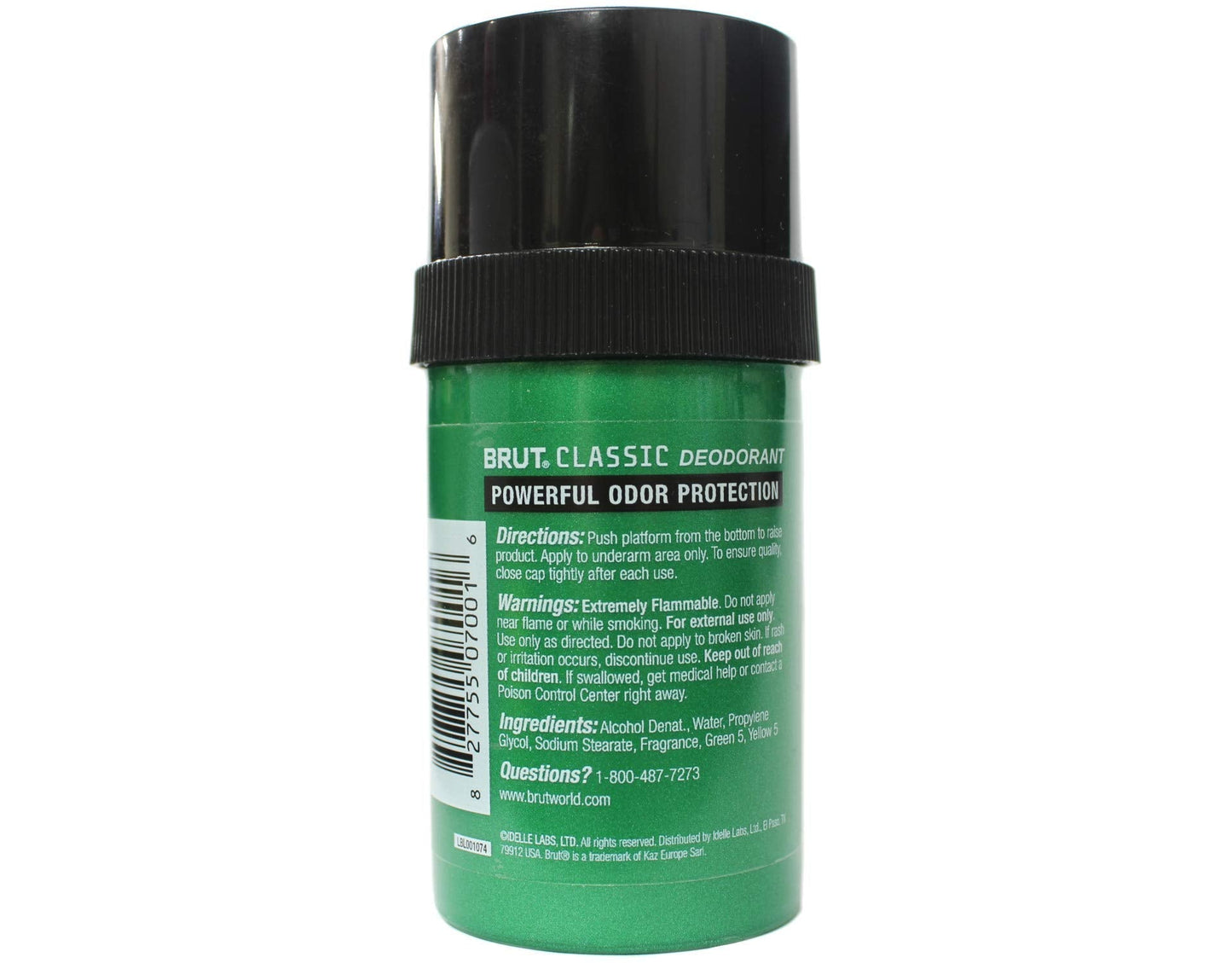Brut Stick Rnd Deod Solid Size 2.5oz Brut 24-Hour Original Fragrance Round Stick Deodorant Beauty and Personal Care Brut