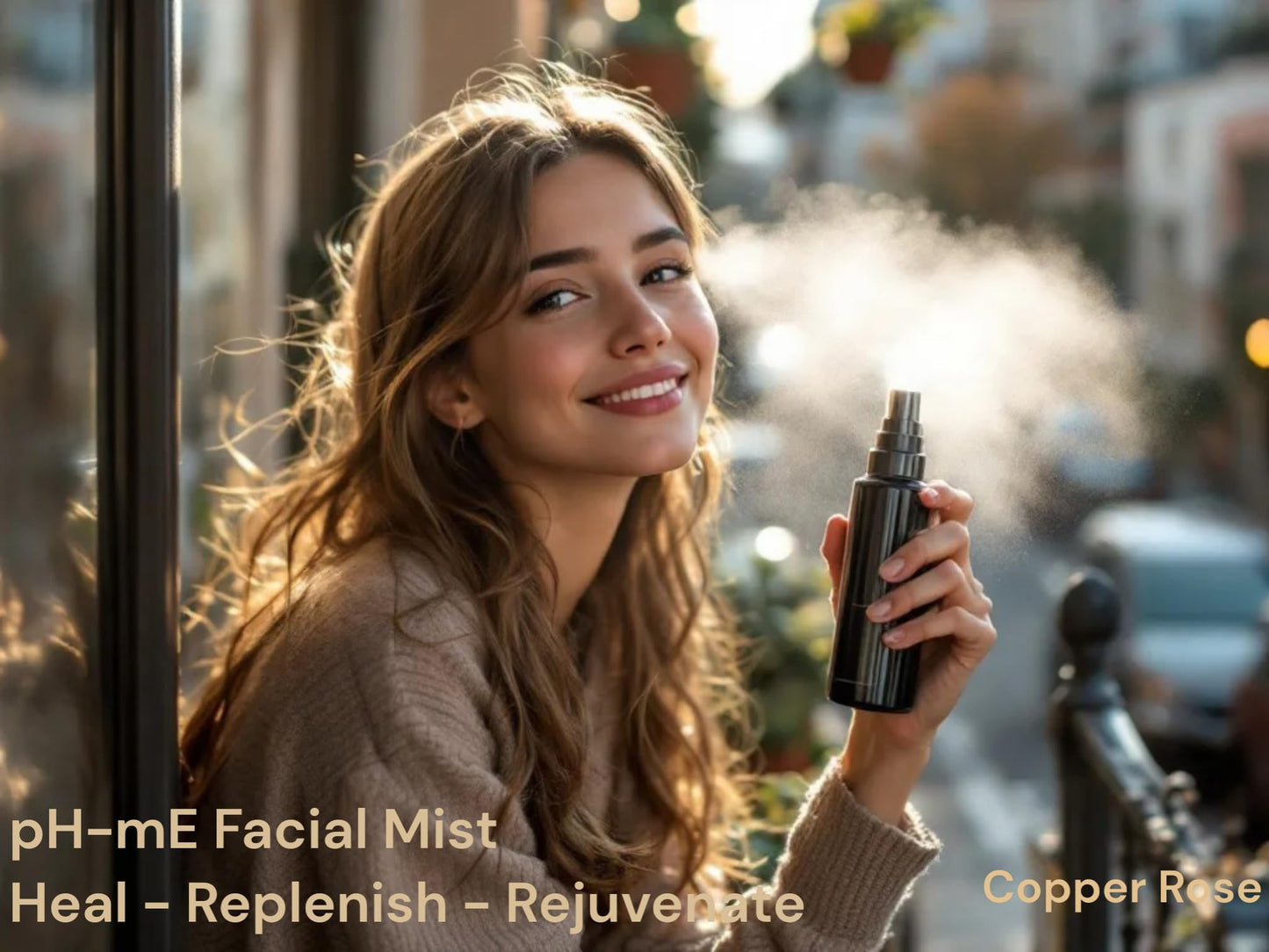 pH-mE Hydrating Cleaning Face Mist, Copper Rose, Pure, Natural, Organic Ingredients Helps your Skin Reduce Wrinkles, Fine Lines, Inflammation, Acne Beauty & Personal Care pH-mE
