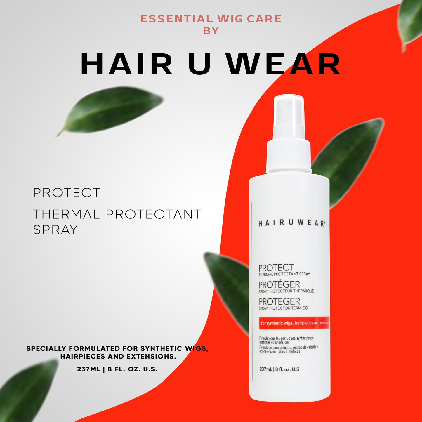 Raquel Welch HairUWear Thermal Protectant Spray for Synthetic Wigs, Hair Pieces, and Extensions 8 Fl oz Beauty & Personal Care Hair u wear