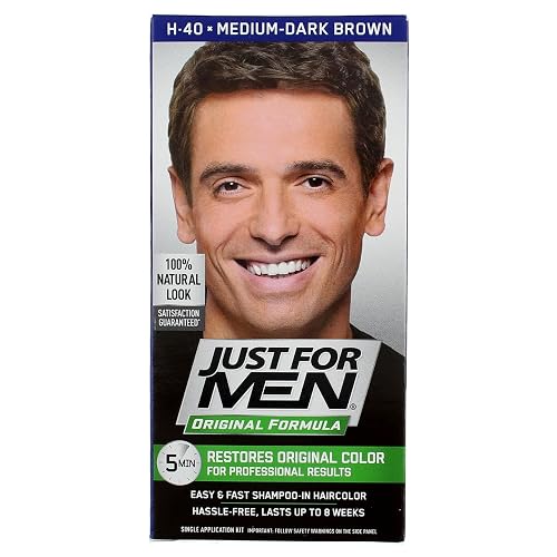 Just For Men Original Formula Hair Color, Medium-Dark Brown H-40 Beauty & Personal Care Just for Men