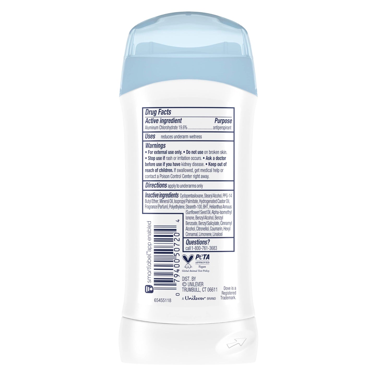 Dove Invisible Solid Antiperspirant Deodorant Stick Powder for Women, For 48H Underarm Sweat & Odor Protection 2.6 oz Beauty and Personal Care Dove