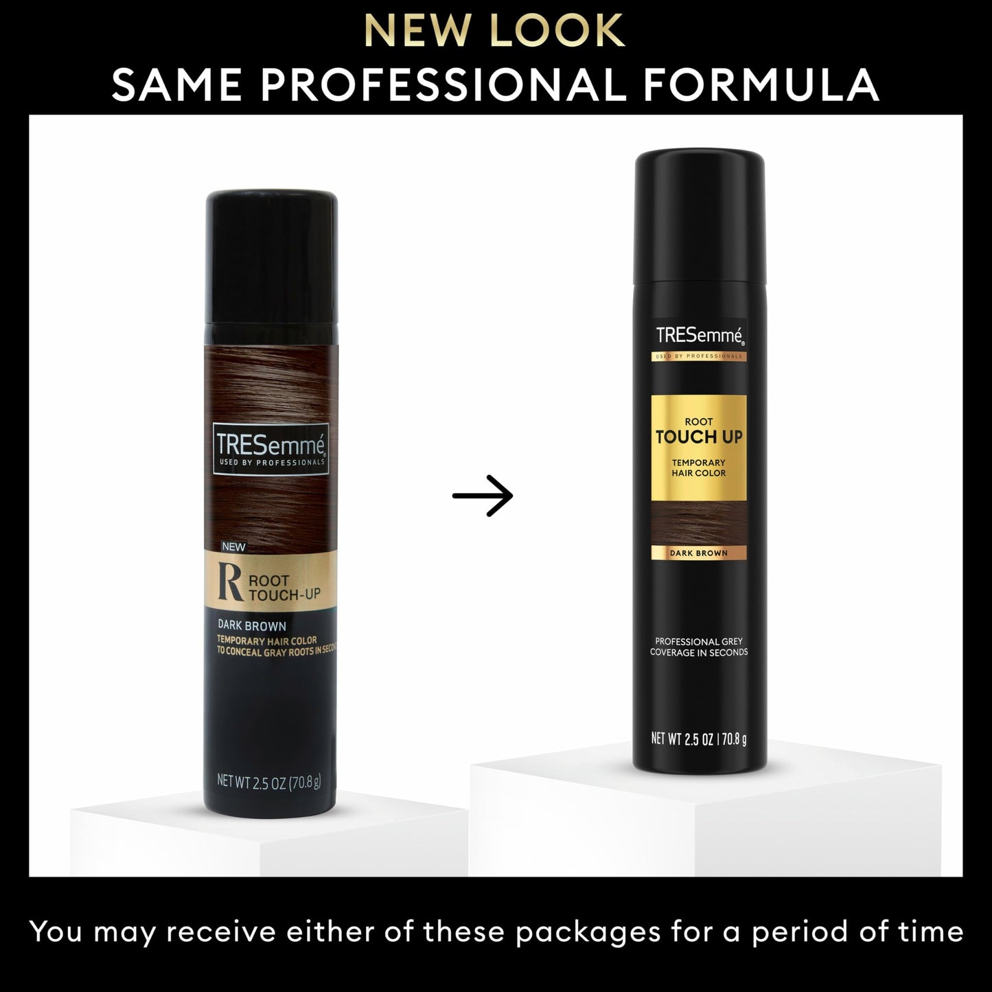 TRESemmé Temporary Hair Color Root Touch-Up Dark Brown Ammonia-free, Peroxide-free Root Cover Up Spray 2.5 Fl Oz Beauty & Personal Care TRESemmé