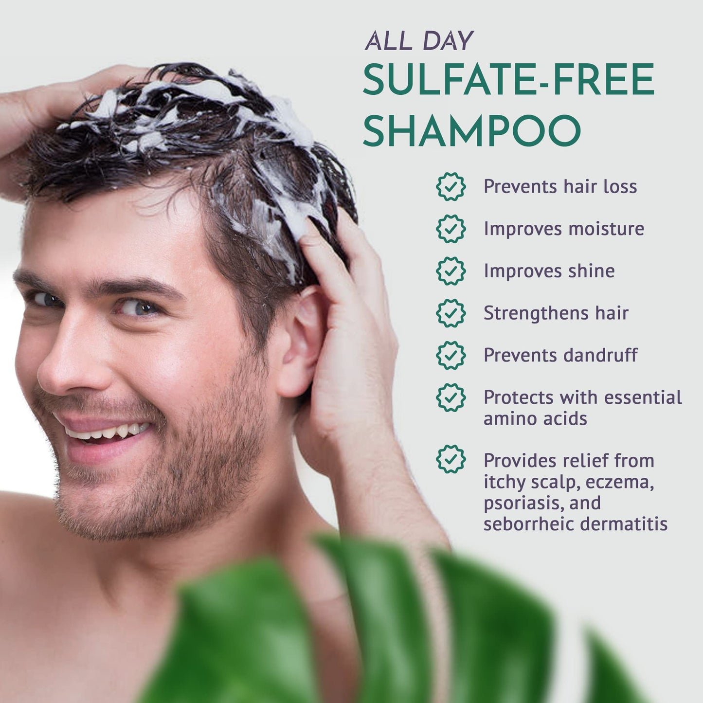 OM Botanical Best Sulfate-Free Organic Shampoo - Ayurvedic Soapnut, Shikakai, Fenugreek & Neem | Prevent Hair Loss, Color Safe Natural Vegan Hair Beauty & Personal Care OM Botanical