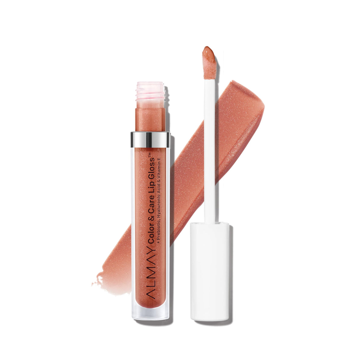 Almay Color & Care Hydrating Lip Gloss, Soft Natural Hues, Prebiotic Complex, Hyaluronic Filling-Sphere Technology, 300 Glitters Gold, 0.1 Fl Oz Beauty & Personal Care Almay